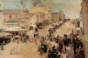 Tom roberts Bourke Street,Melbourne (nn02) oil